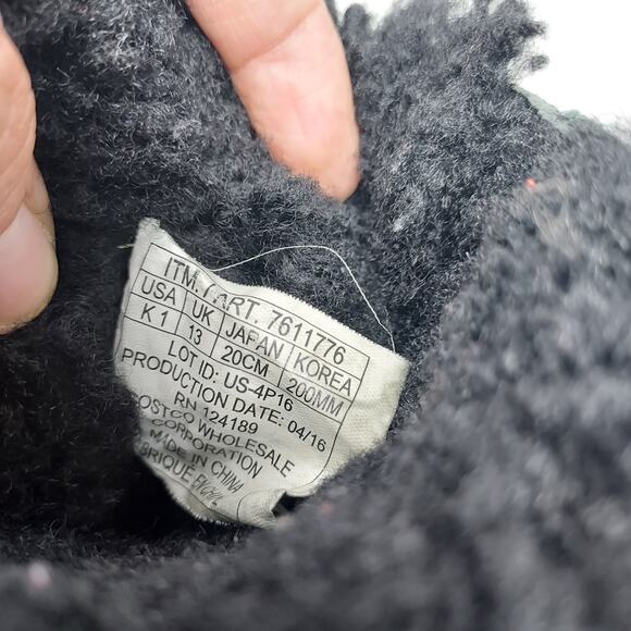 Faux Fur Lined Black Boots Size 1 - Picture 8 of 8